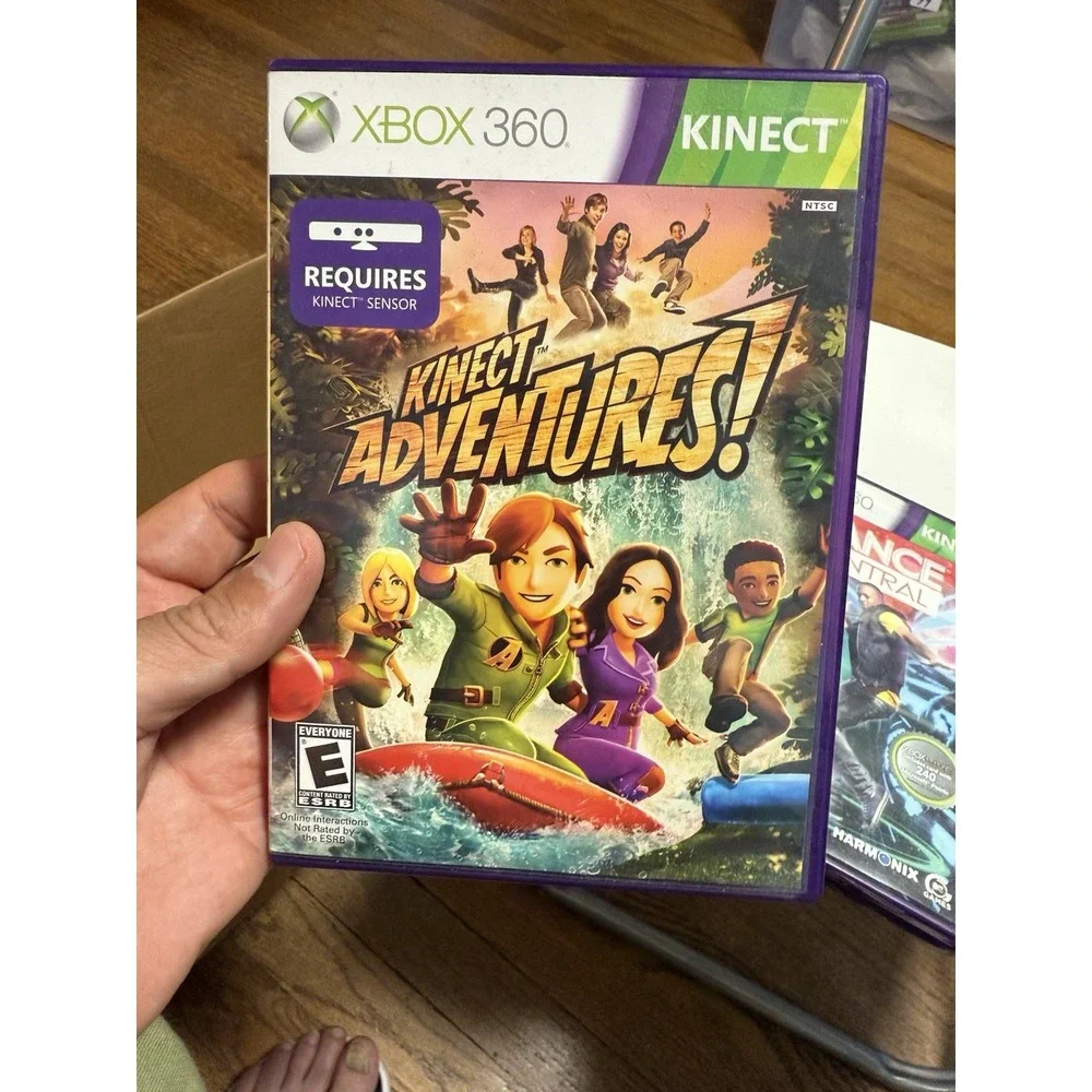 Lot Of 4 360 Kinect Games , Kinect Adventures, Dance Central, Kinect Sports ,etc